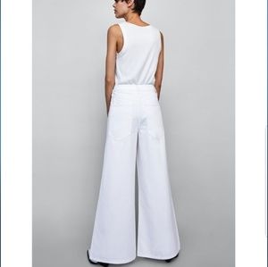NWT ZARA vintage high waisted jeans WHITE